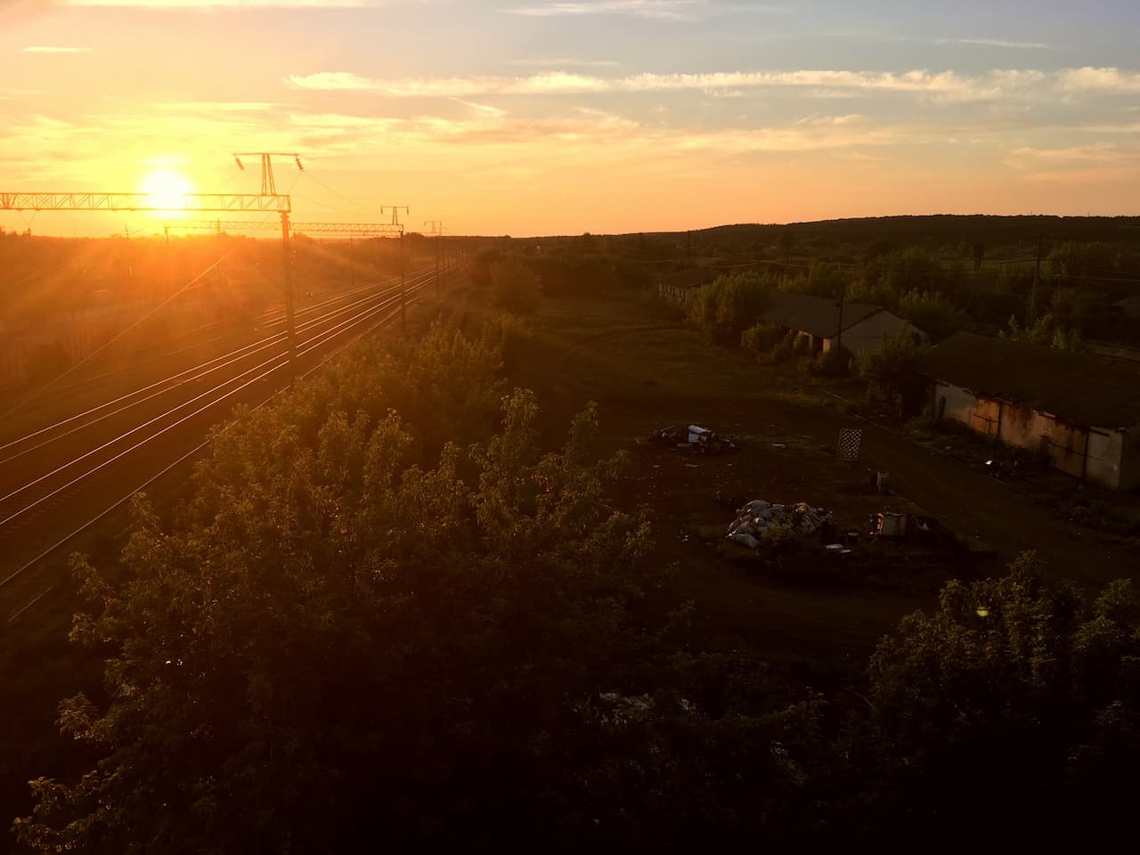 Захід сонця в Олександрівці