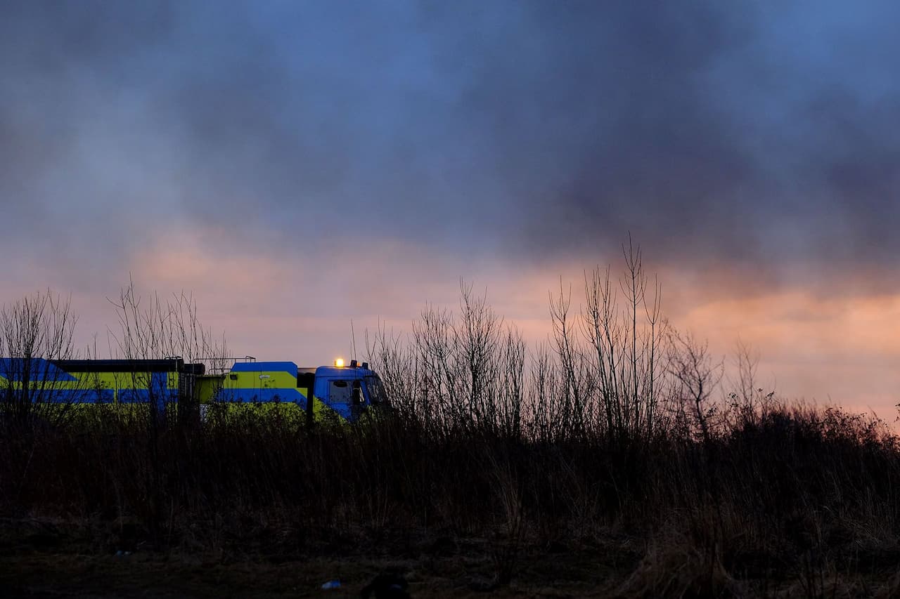Пожежа біля аеропорту Львів